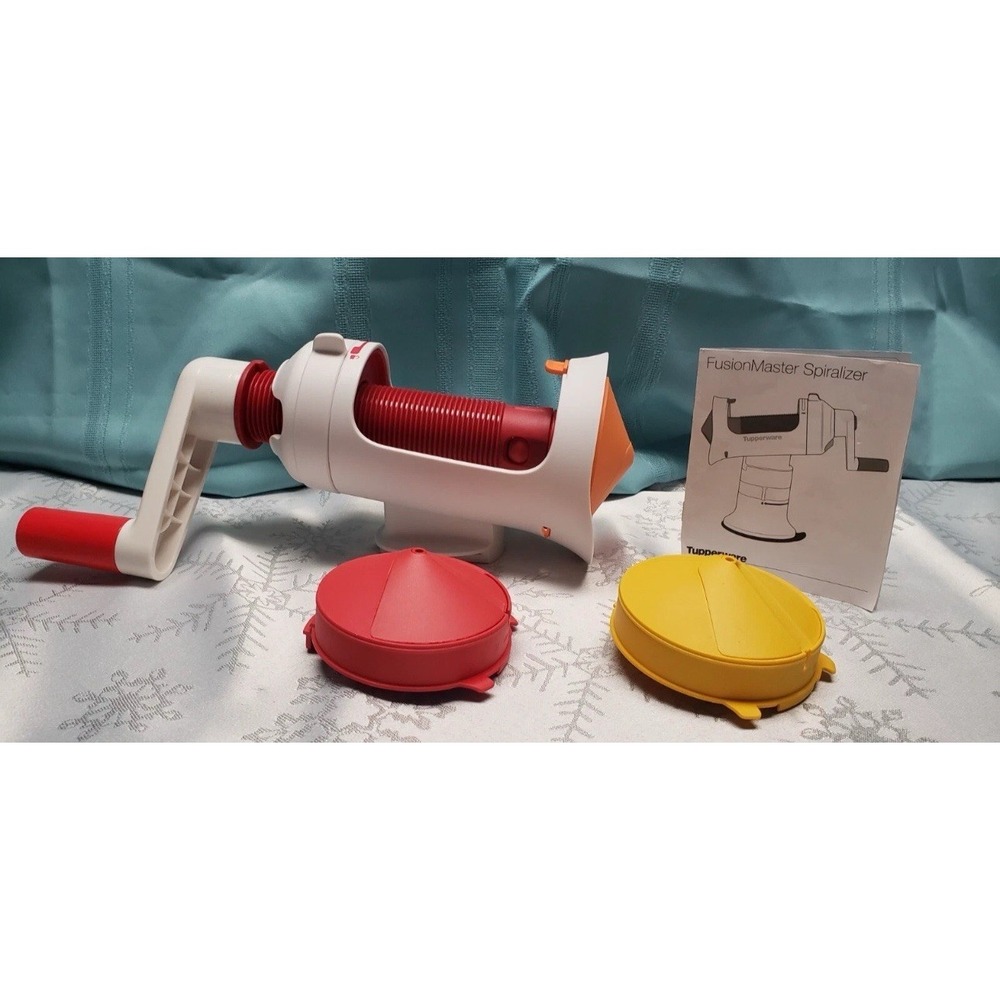 Tupperware Fusion Master Spiralizer Accessory System 3 Blades Base Sold Separate
